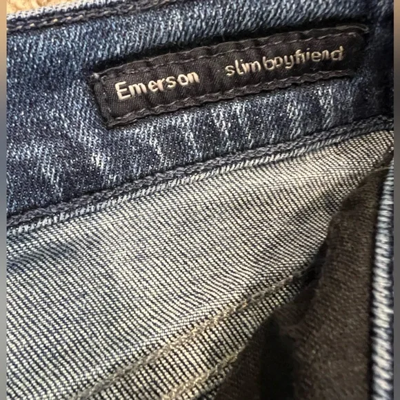 Citizens of Humanity Emerson Slim Boyfriend dark blue distressed jeans size 30 - Picture 9 of 15